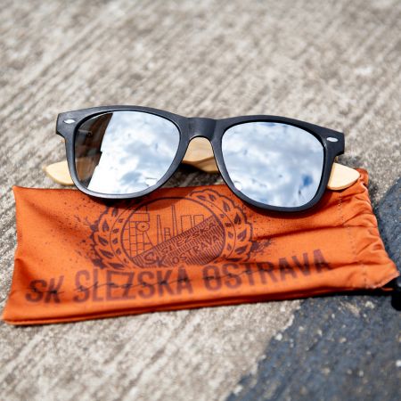 Sluneční brýle - "SK Slezská Ostrava" / dřevěné / 2024